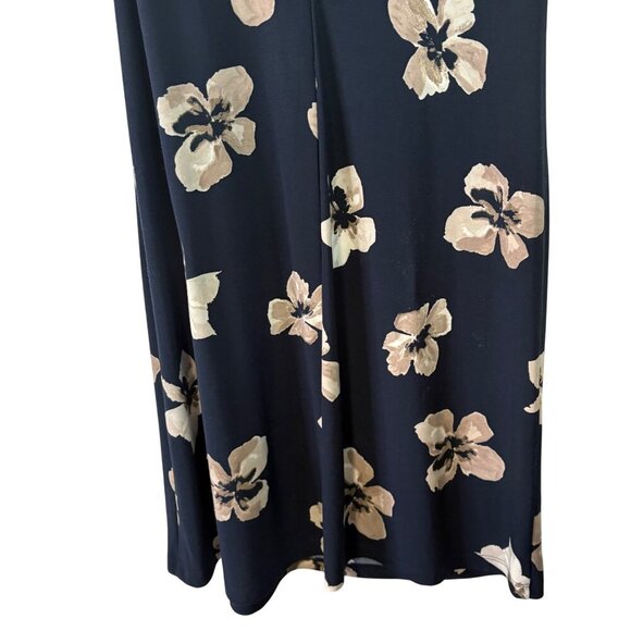 Tommy Hilfiger Women's Navy Blue Stretch Work Shift Dress Floral Print Size 10 - Picture 8 of 8